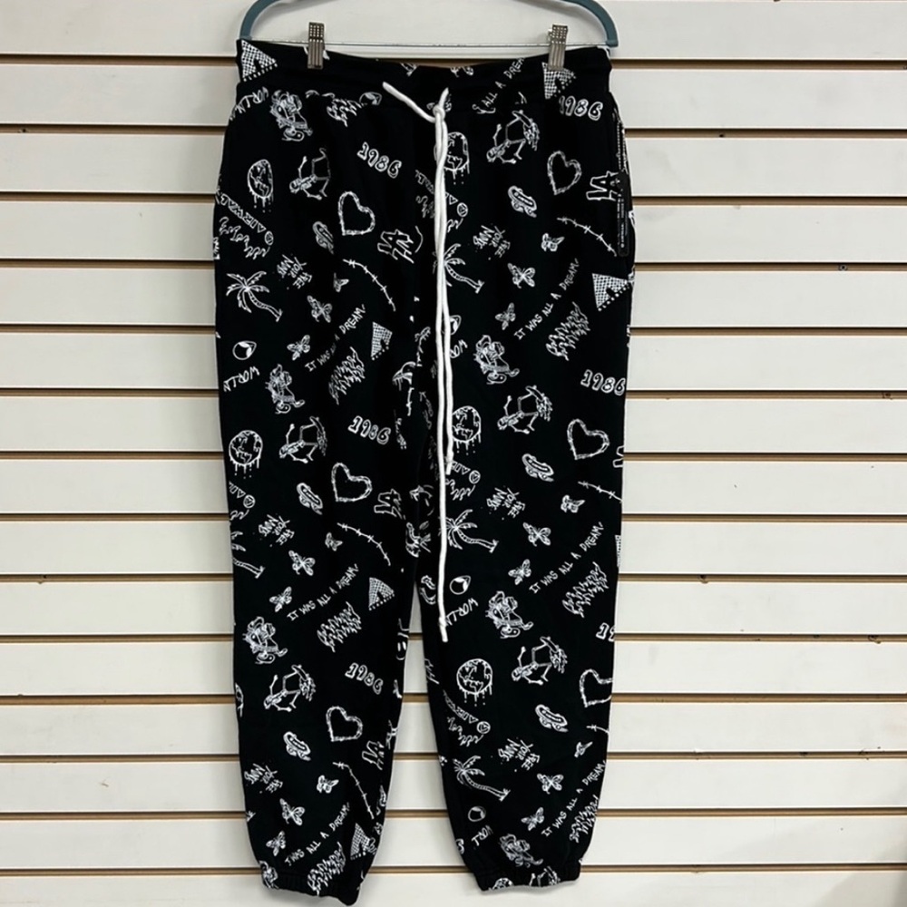 Graphic print joggers